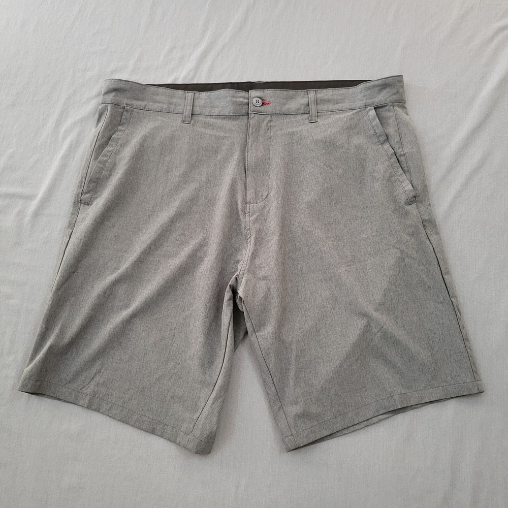 Burnside Mens Grey Hybrid‎ Shorts Size 40 Stretch Recycled GREY Golf Casual